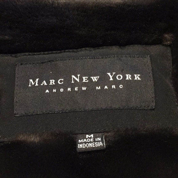 Marc New York graphite fur lined hooded jacket medium - Picture 3 of 5